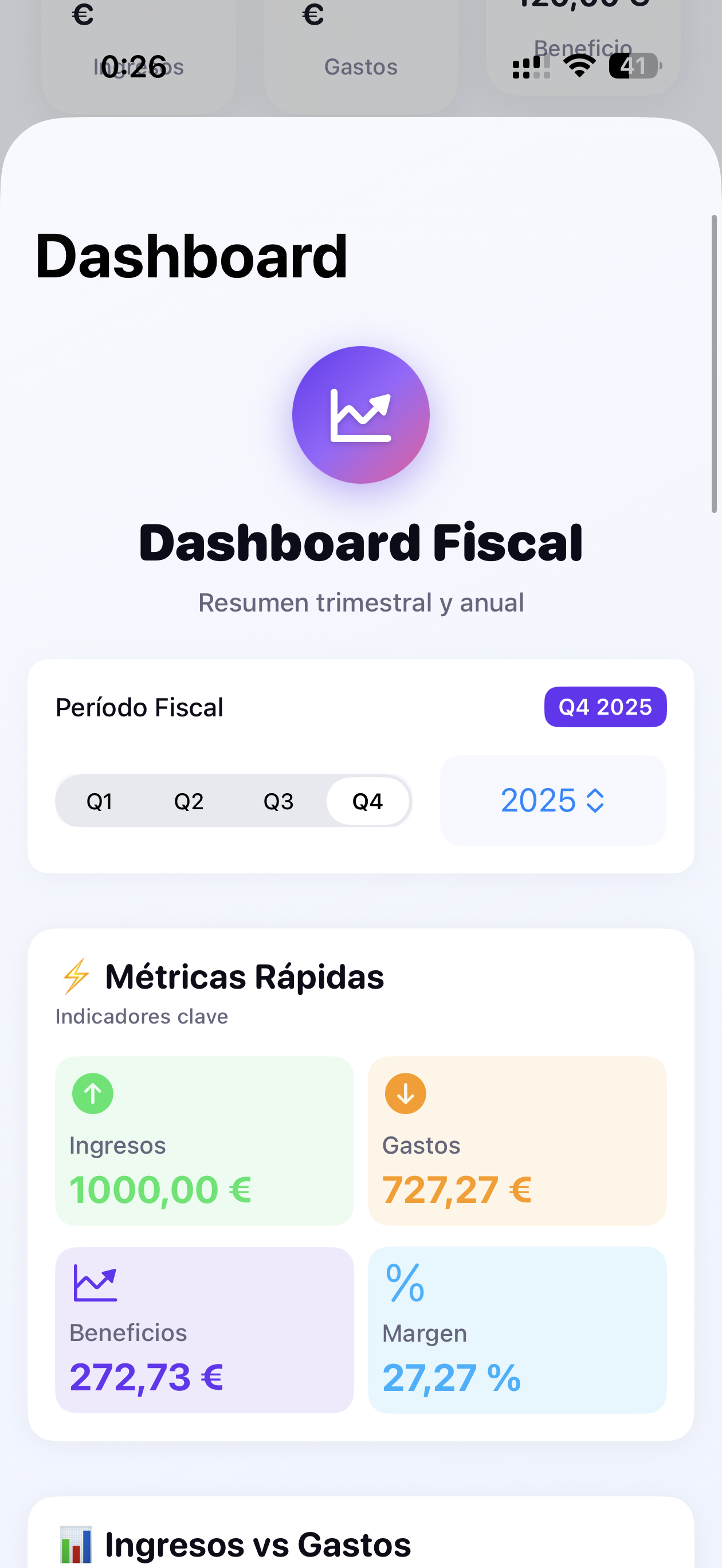 Dashboard con Estadísticas